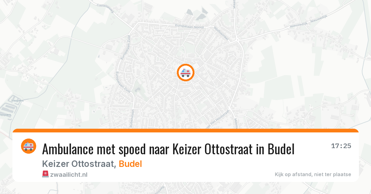 Ambulance met spoed naar Keizer Ottostraat in Budel — 2 aug 2026