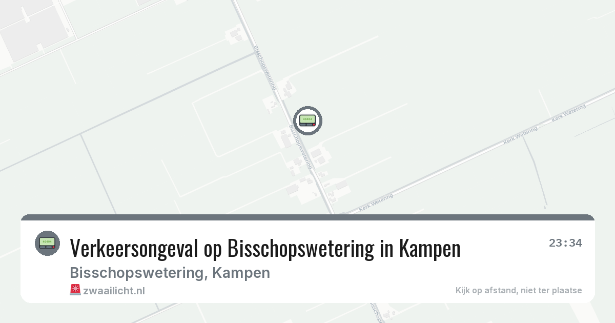 Verkeersongeval op Bisschopswetering in Kampen — 10 jun 2026