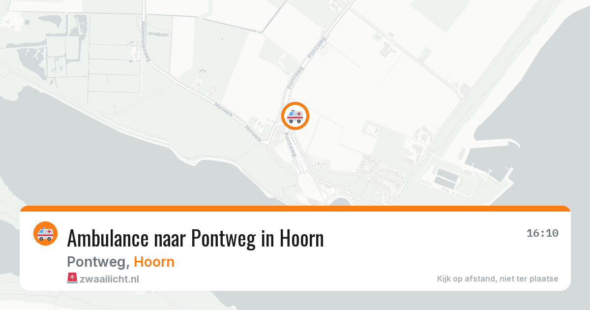 Ambulance naar Pontweg in Hoorn — 18 jun 2026