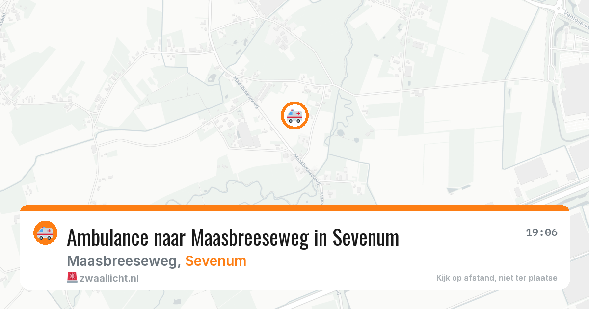 Ambulance naar Maasbreeseweg in Sevenum — 13 jun 2026