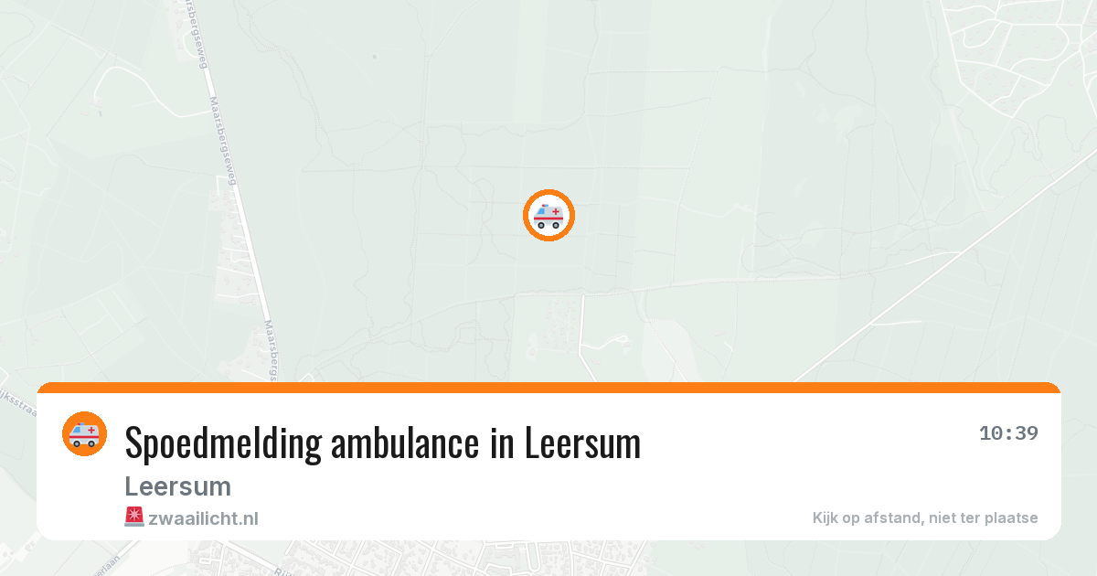 Spoedmelding ambulance in Leersum — 11 aug 2026