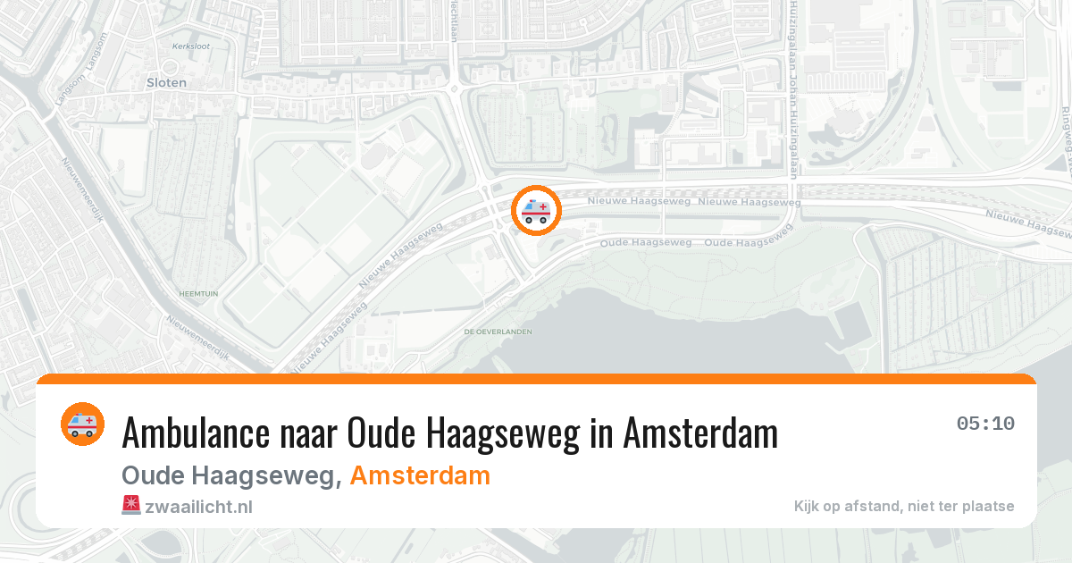 Ambulance naar Oude Haagseweg in Amsterdam — 15 aug 2026