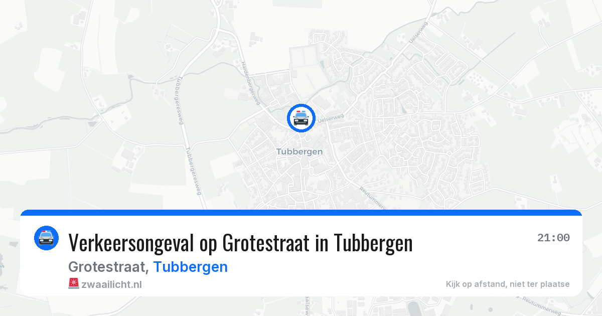 Verkeersongeval op Grotestraat in Tubbergen — 28 jul 2026
