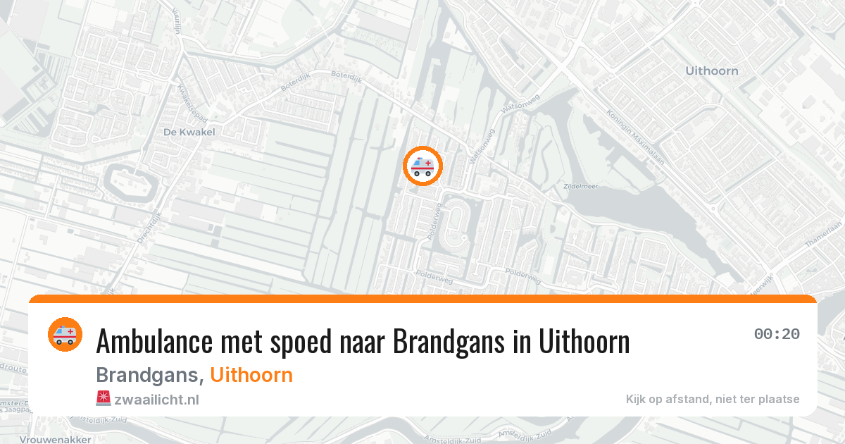 Ambulance met spoed naar Brandgans in Uithoorn — 11 apr 2026