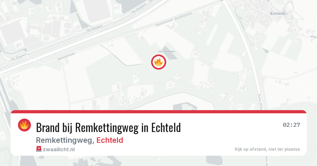 Brand bij Remkettingweg in Echteld — 29 mei 2026