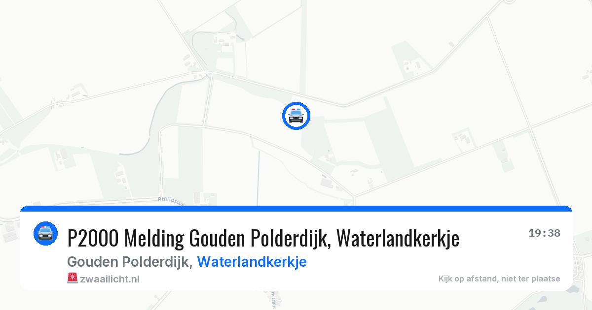 P2000 Melding Gouden Polderdijk, Waterlandkerkje — 3 jul 2026