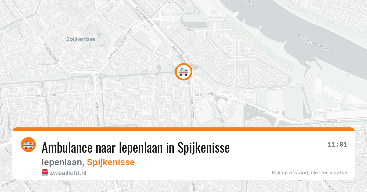 Ambulance naar Iepenlaan in Spijkenisse — 29 mei 2026