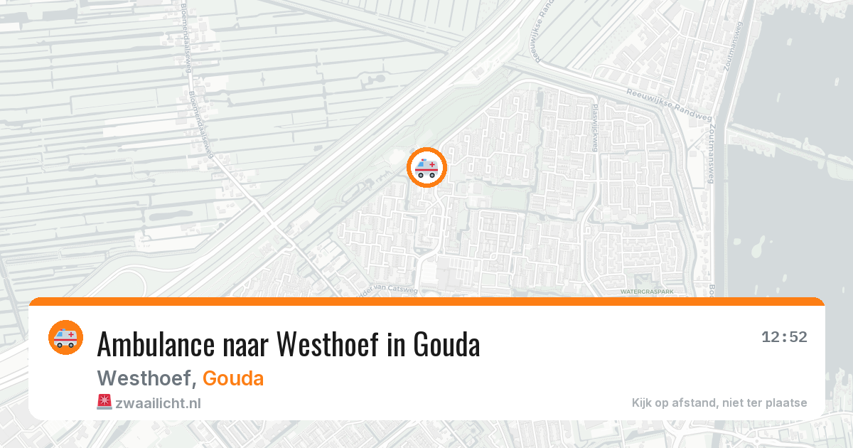 Ambulance naar Westhoef in Gouda — 7 apr 2026