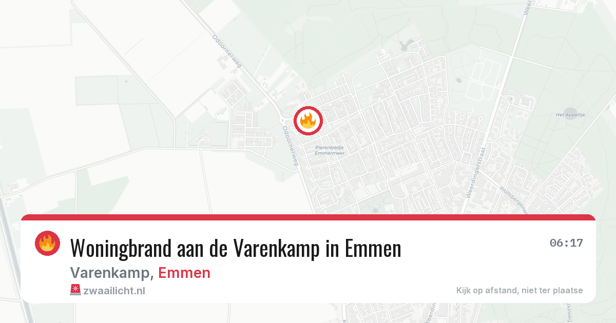 Woningbrand aan de Varenkamp in Emmen — 4 aug 2026