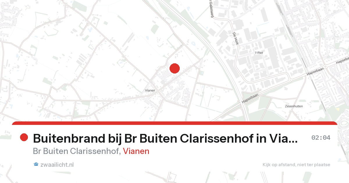 Buitenbrand bij Br Buiten Clarissenhof in Vianen — 7 feb 2026