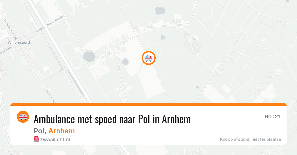 Ambulance met spoed naar Pol in Arnhem — 12 aug 2026
