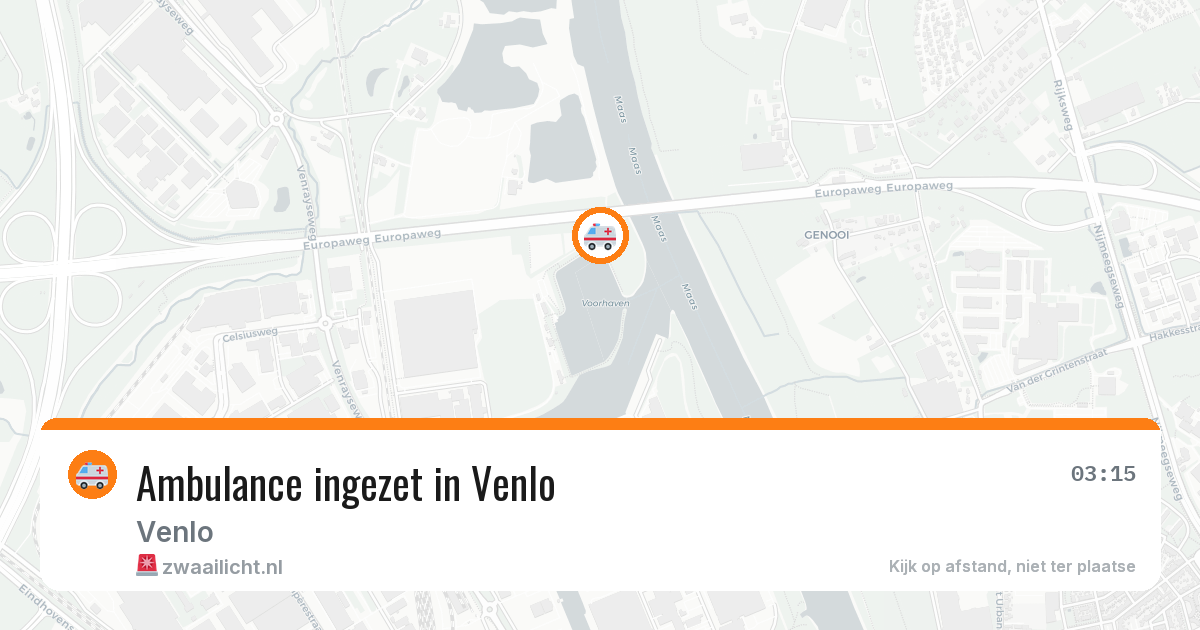 Ambulance ingezet in Venlo — 14 mei 2026