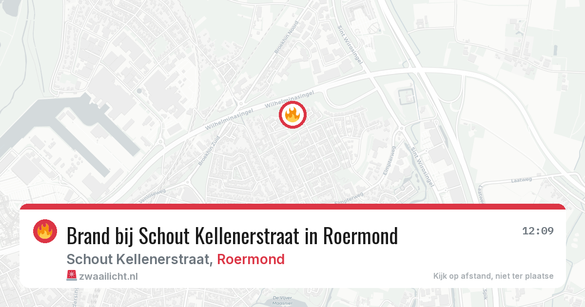 Brand bij Schout Kellenerstraat in Roermond — 29 jun 2026