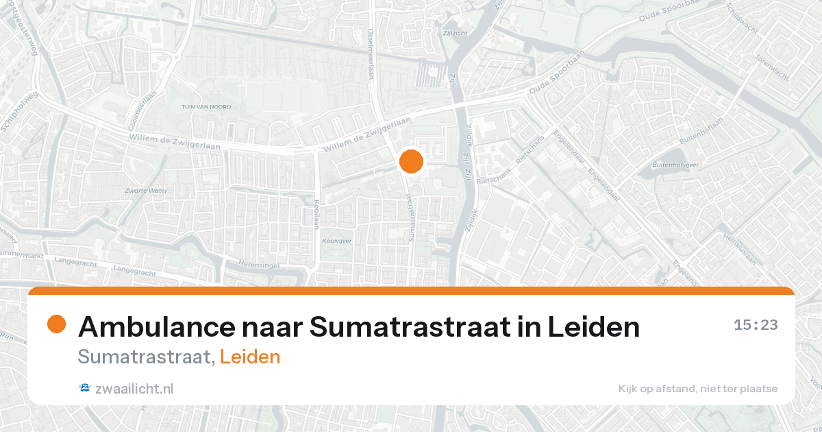Ambulance naar Sumatrastraat in Leiden — 25 aug 2026