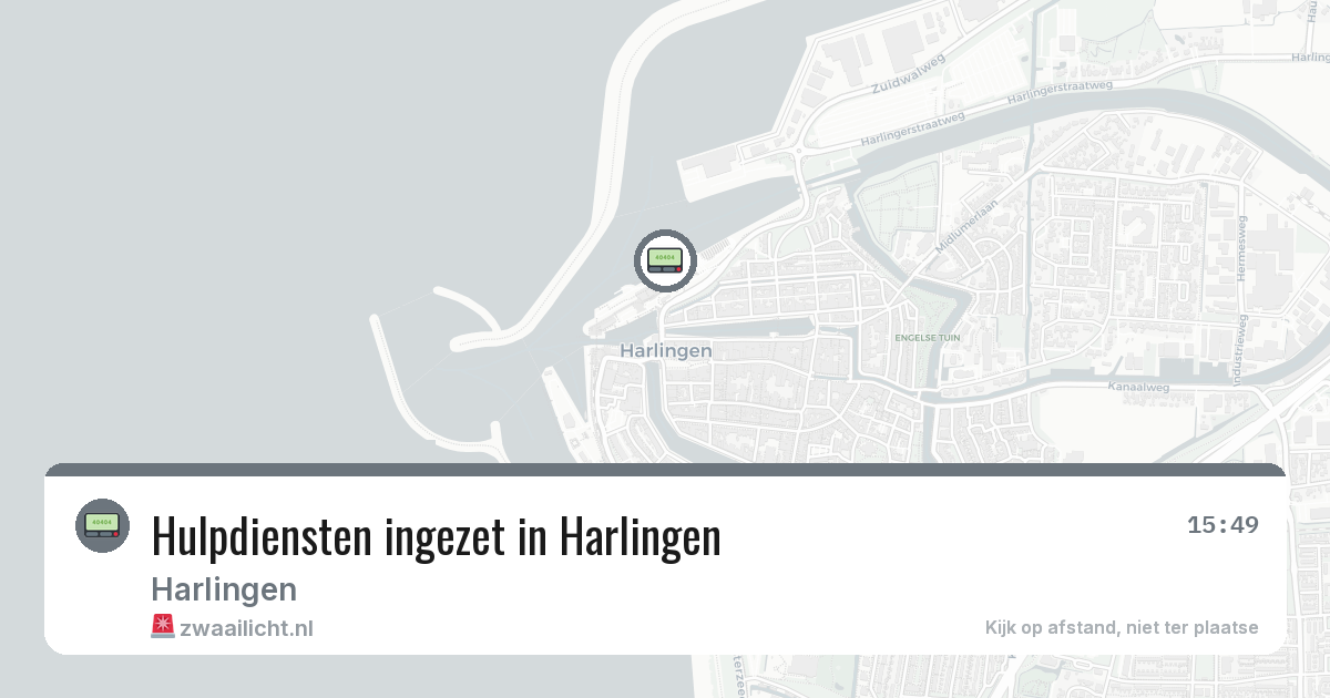 Hulpdiensten ingezet in Harlingen — 11 mrt 2026 | 🚨 Zwaailicht.nl