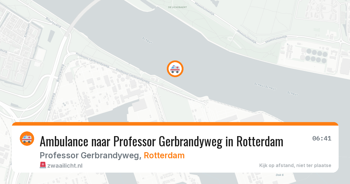 Ambulance naar Professor Gerbrandyweg in Rotterdam — 4 mrt 2026