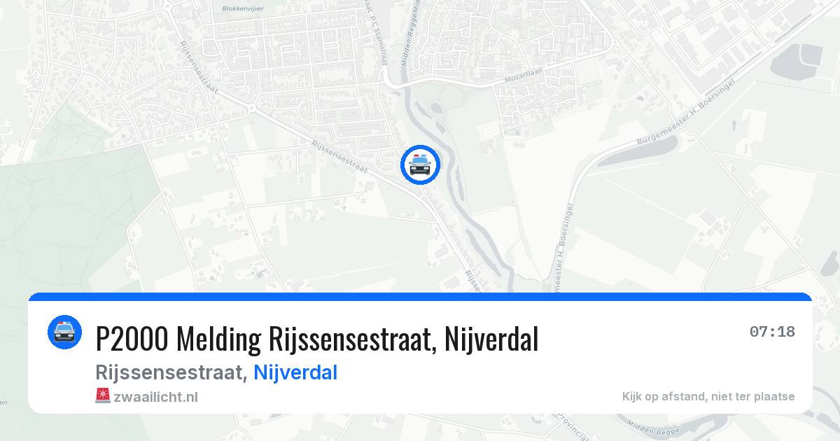 P2000 Melding Rijssensestraat, Nijverdal — 22 jun 2026
