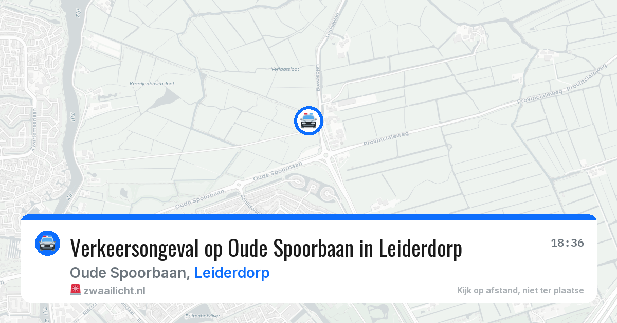 Verkeersongeval op Oude Spoorbaan in Leiderdorp — 3 jun 2026