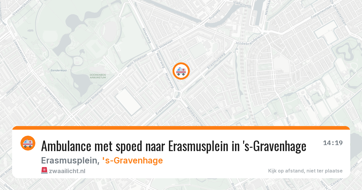 Ambulance met spoed naar Erasmusplein in 's-Gravenhage — 1 jul 2026