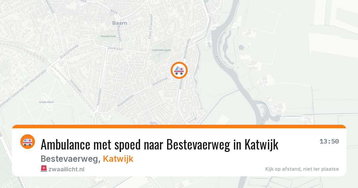 Ambulance met spoed naar Bestevaerweg in Katwijk — 27 jan 2026