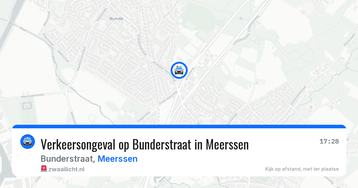 Verkeersongeval op Bunderstraat in Meerssen — 6 jul 2026