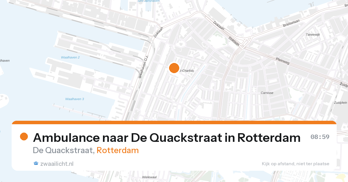Ambulance naar De Quackstraat in Rotterdam — 18 jul 2026