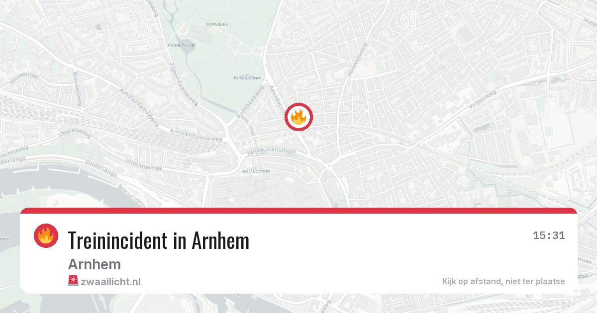 Treinincident in Arnhem — 14 feb 2026