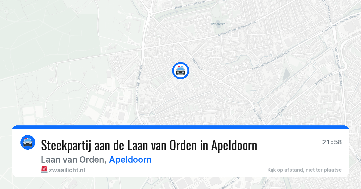 Steekpartij aan de Laan van Orden in Apeldoorn — 12 aug 2026