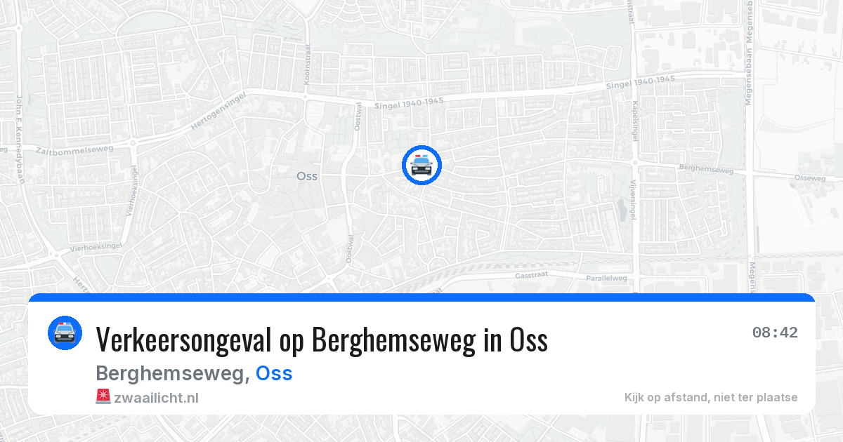 Verkeersongeval op Berghemseweg in Oss — 25 mrt 2026