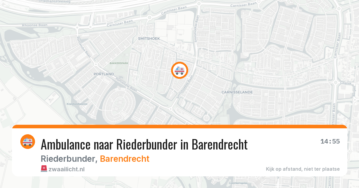 Ambulance naar Riederbunder in Barendrecht — 28 mrt 2026
