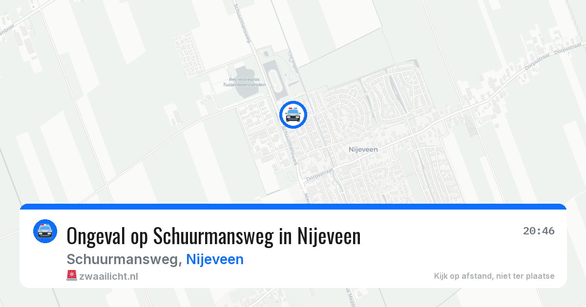 Ongeval op Schuurmansweg in Nijeveen — 27 mei 2026