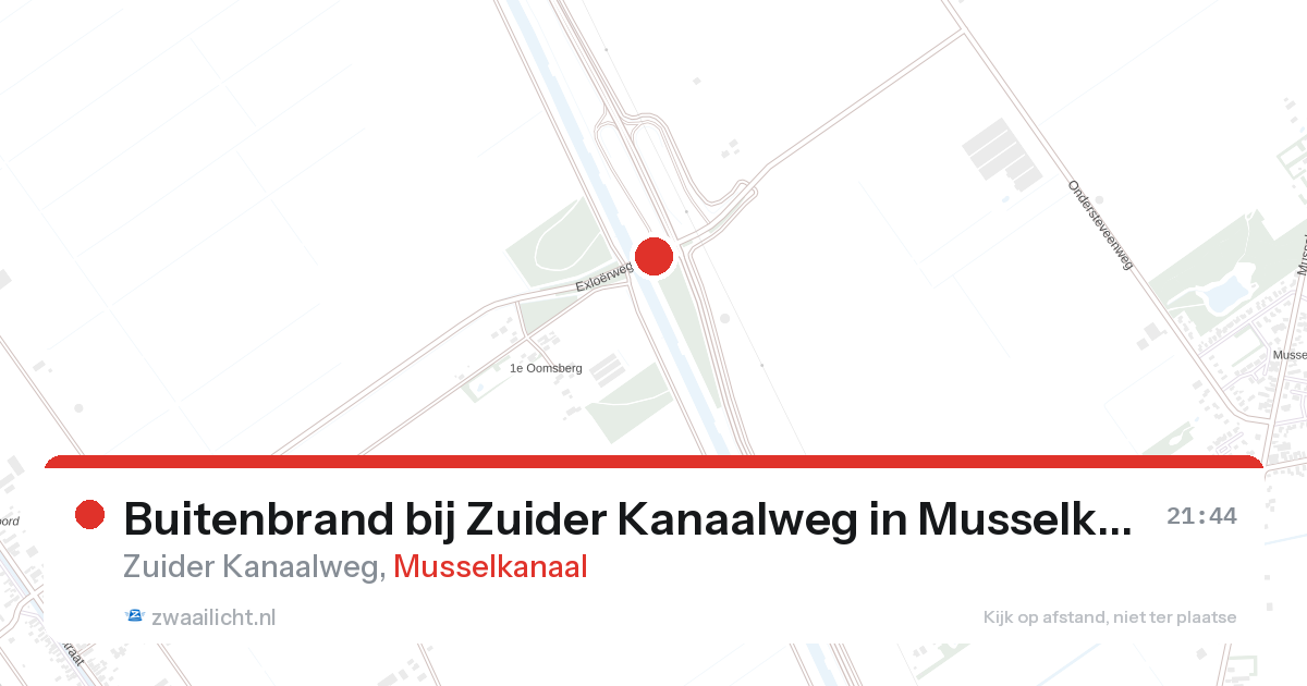 Buitenbrand bij Zuider Kanaalweg in Musselkanaal — 16 aug 2026