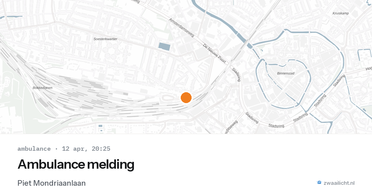 Ambulance melding — 12 apr 2026