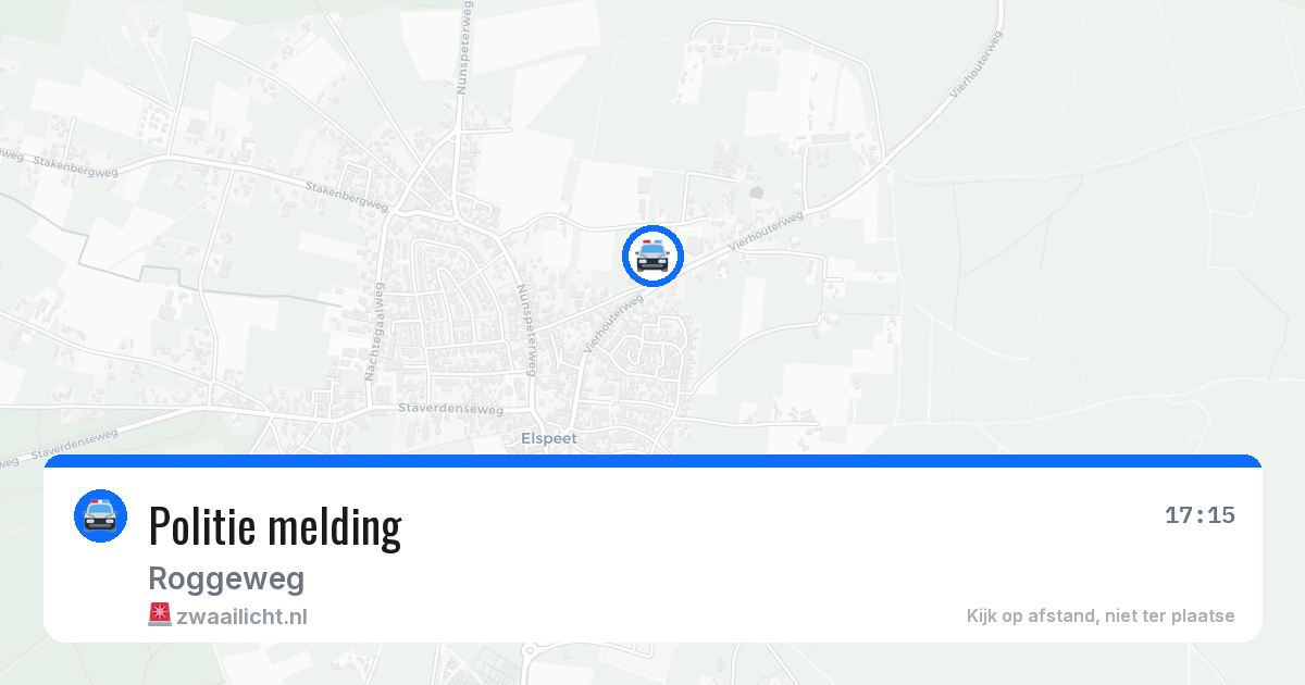 Politie melding — 4 mei 2026