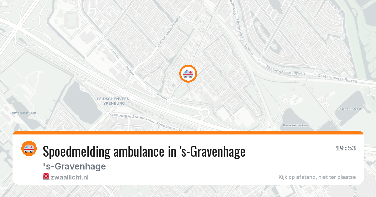 Spoedmelding ambulance in 's-Gravenhage — 1 apr 2026
