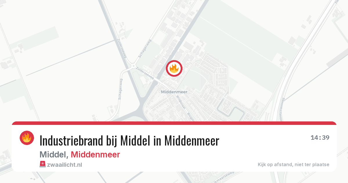Industriebrand bij Middel in Middenmeer — 19 feb 2026