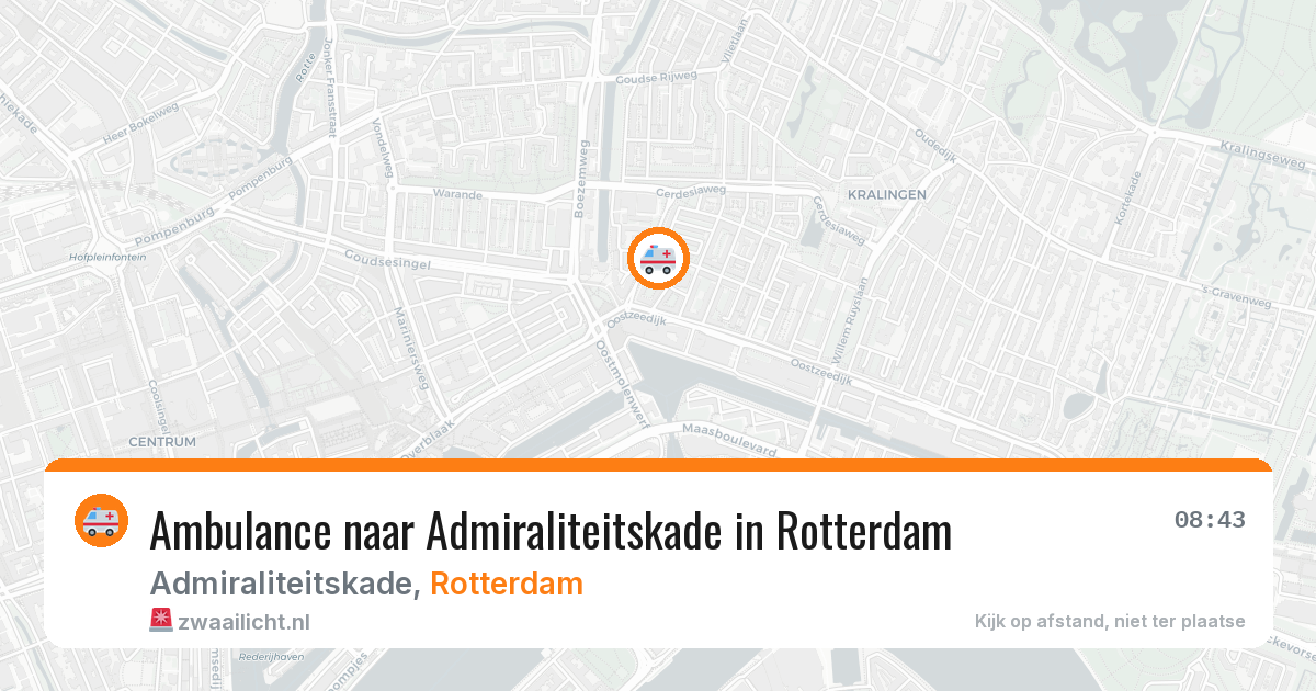 Ambulance naar Admiraliteitskade in Rotterdam — 26 mei 2026