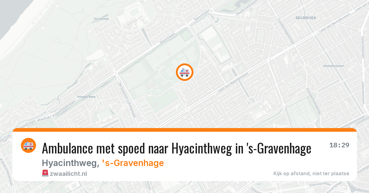 Ambulance met spoed naar Hyacinthweg in 's-Gravenhage — 26 mei 2026