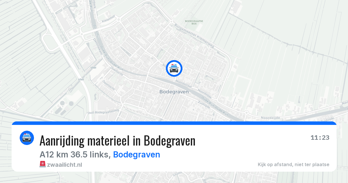 Aanrijding materieel in Bodegraven — 29 jun 2026
