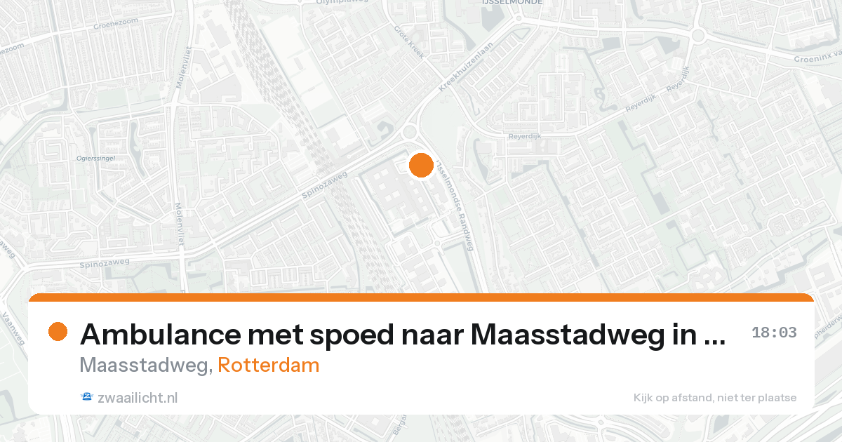 Ambulance met spoed naar Maasstadweg in Rotterdam — 4 jul 2026