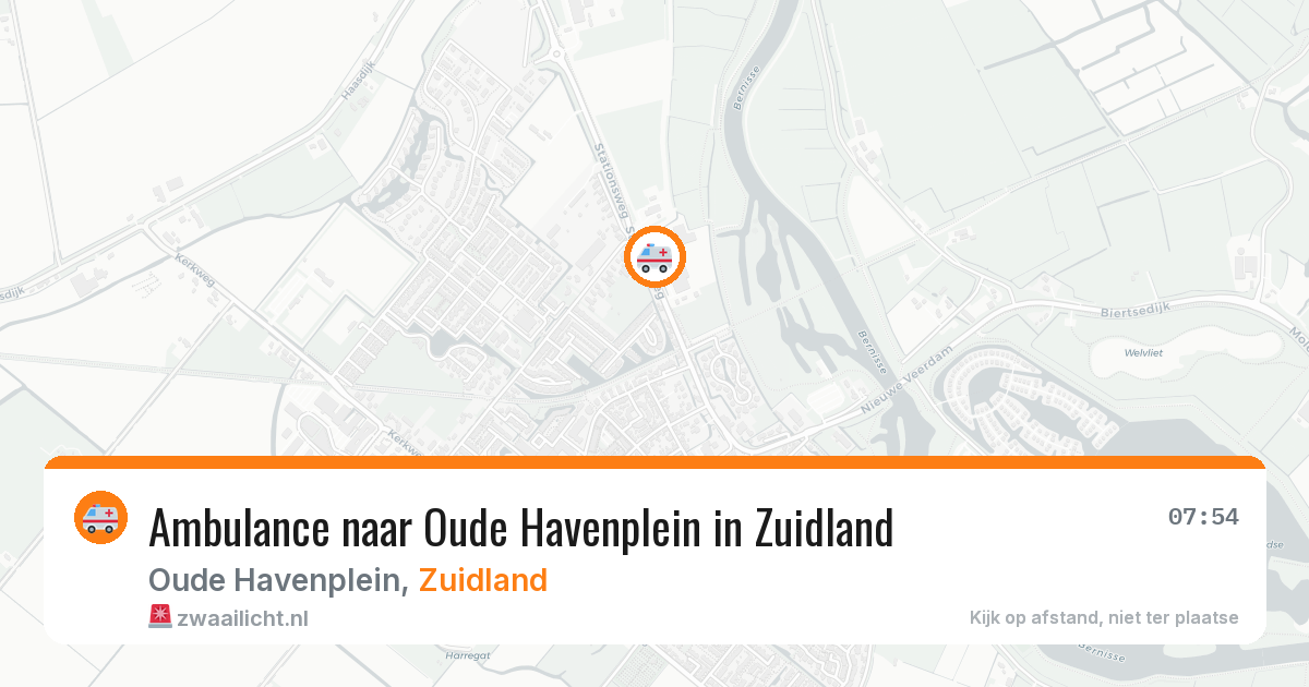 Ambulance naar Oude Havenplein in Zuidland — 24 mei 2026