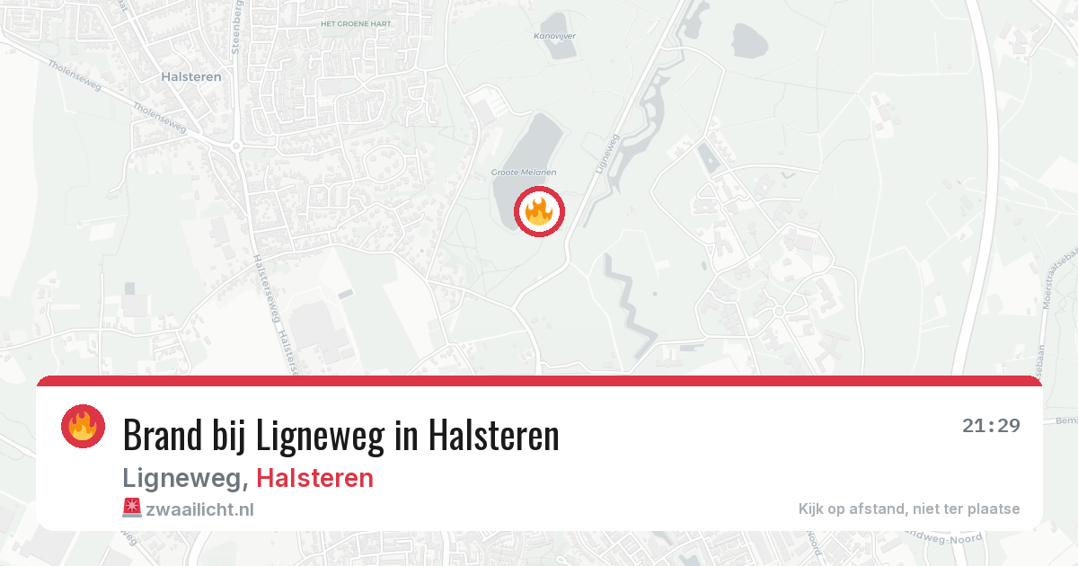 Brand bij Ligneweg in Halsteren — 19 mrt 2026