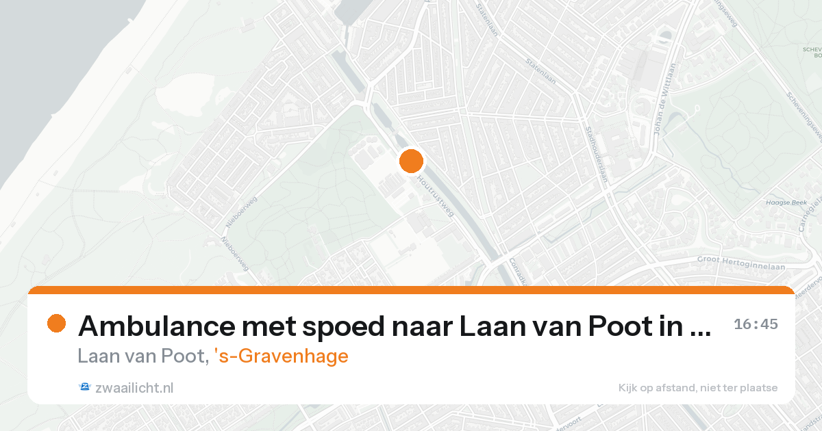 Ambulance met spoed naar Laan van Poot in 's-Gravenhage — 7 feb 2026