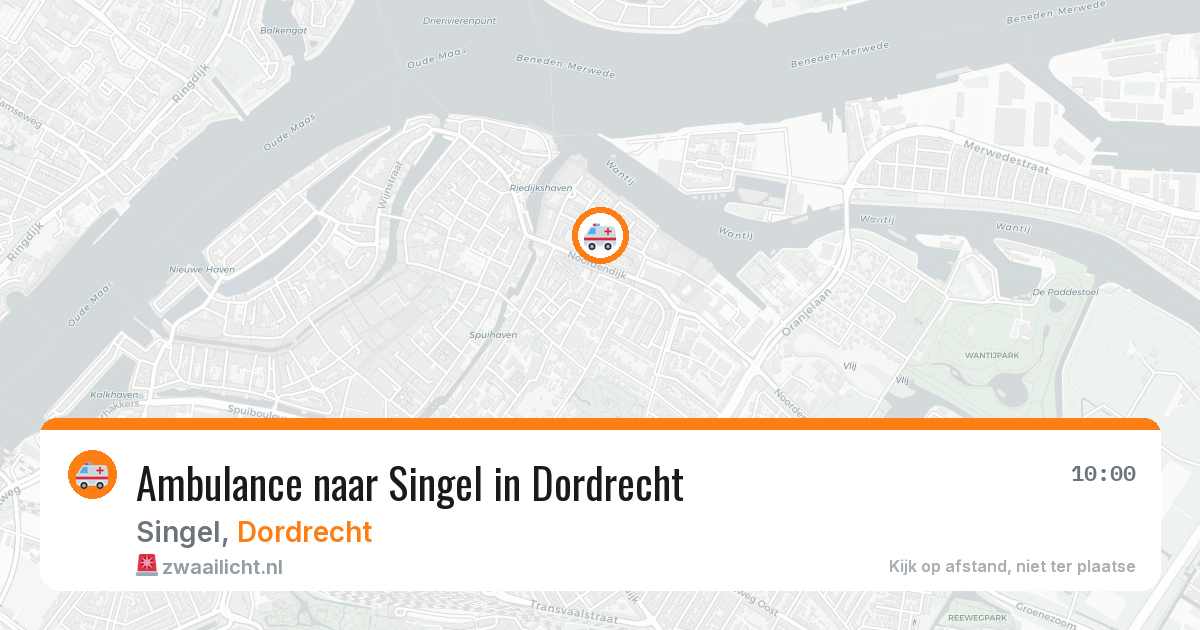 Ambulance naar Singel in Dordrecht — 2 jun 2026