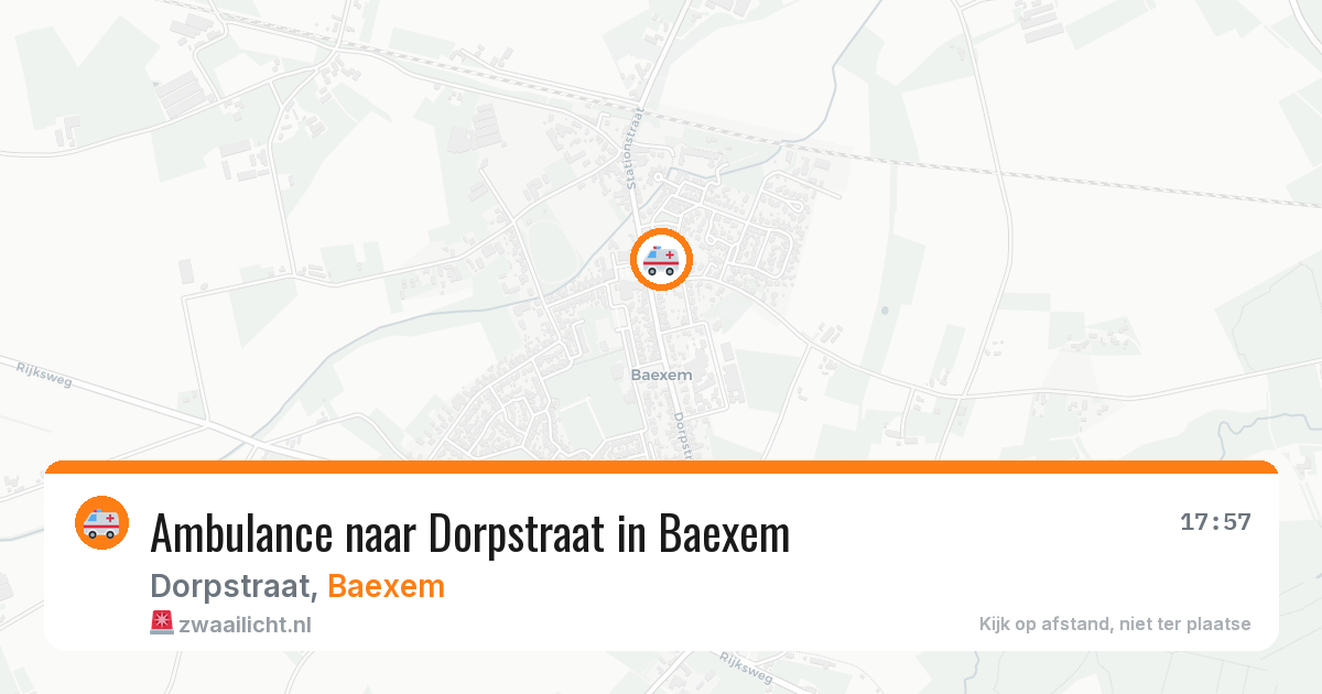 Ambulance naar Dorpstraat in Baexem — 21 mrt 2026