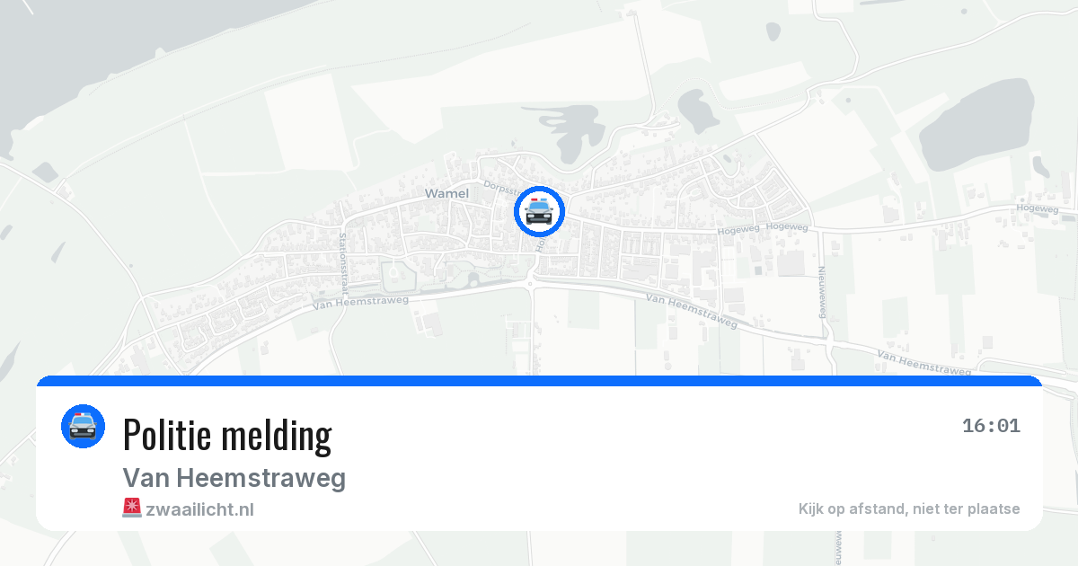 Politie melding — 6 jul 2026