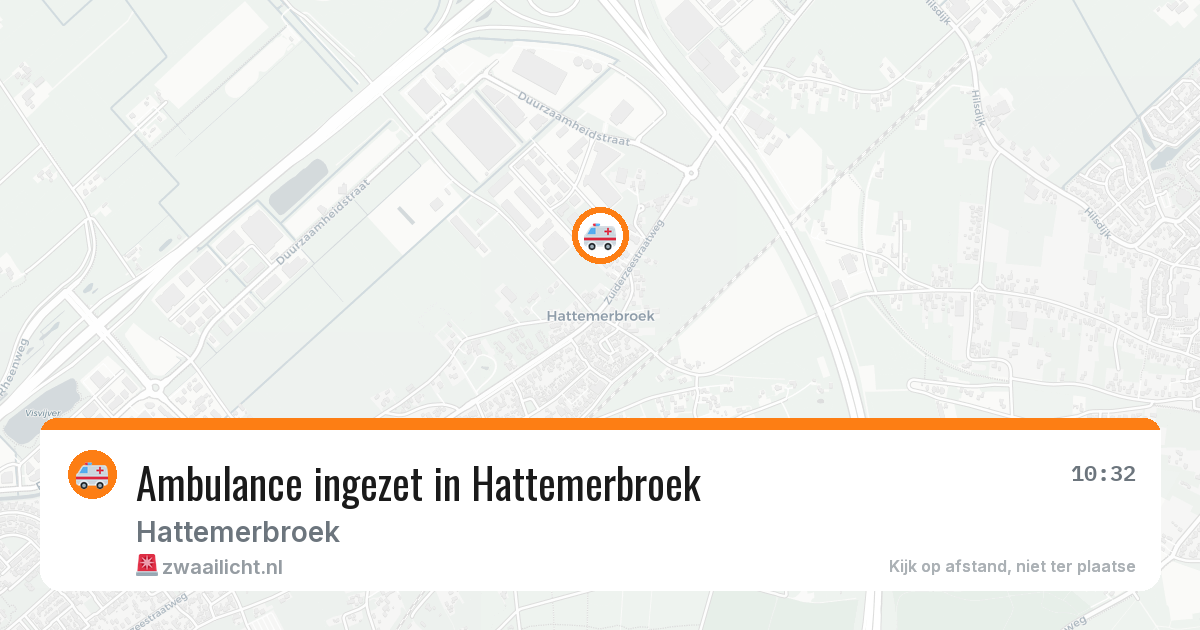 Ambulance ingezet in Hattemerbroek — 6 aug 2026