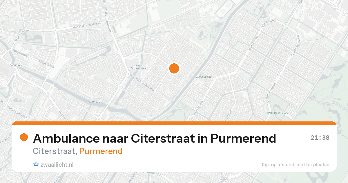 Ambulance naar Citerstraat in Purmerend — 30 jan 2026