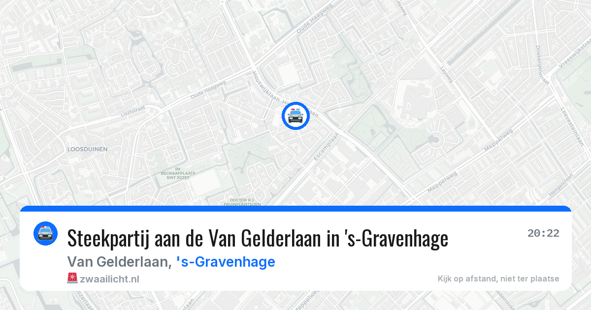 Steekpartij aan de Van Gelderlaan in 's-Gravenhage — 16 jun 2026