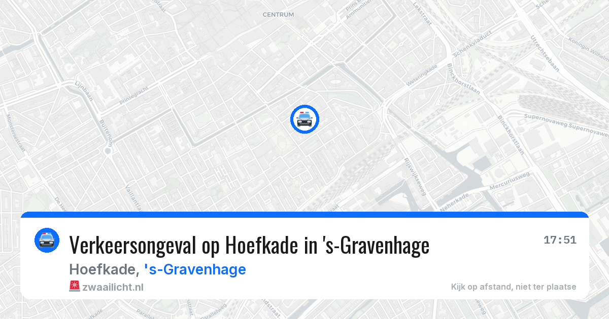 Verkeersongeval op Hoefkade in 's-Gravenhage — 1 apr 2026